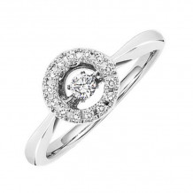 Gems One 10KT White Gold & Diamond Rhythm Of Love Fashion Ring  - 1/5 ctw - ROL1181-1WC