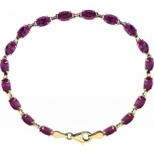 14K Yellow Lab-Grown Ruby 7.25 Bracelet - 651539103P