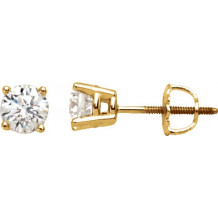 14K Yellow 2 CTW Diamond Stud Earrings - 6753560108P