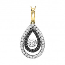 Gems One 14KT Yellow Gold & Diamond Rhythm Of Love Neckwear Pendant   - 3/8 ctw - ROL1017-4YCBL