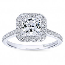 Gabriel & Co. 14k White Gold Contemporary Halo Engagement Ring - ER7266W44JJ