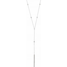 14K White 1/3 CTW Diamond Y 15-17 Necklace - 65346660000P