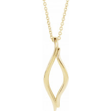 14K Yellow Freeform 16-18 Necklace - 86741601P