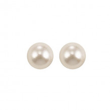 Gems One 14Kt White Gold Pearl (1 Ctw) Earring - PS6.5AA-4W