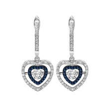 Gems One 14KT White Gold & Diamond Rhythm Of Love Fashion Earrings   - 1/2 ctw - ROL2018-4WCBL