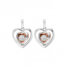 Gems One 10KT Pink Gold & Diamond Rhythm Of Love Fashion Earrings  - 1/5 ctw - ROL2224-1PSSD