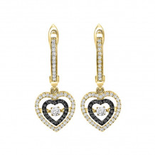 Gems One 14KT Yellow Gold & Diamond Rhythm Of Love Fashion Earrings   - 1/2 ctw - ROL2018-4YCBK