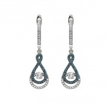 Gems One 14KT White Gold & Diamond Rhythm Of Love Fashion Earrings  - 1/2 ctw - ROL2011-4WCBL