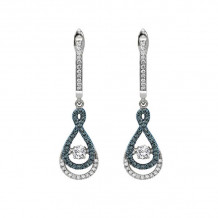 Gems One 14KT White Gold & Diamond Rhythm Of Love Fashion Earrings  - 1/2 ctw - ROL2011-4WCBL