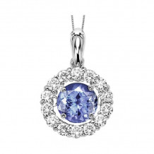 Gems One 14KT White Gold & Diamond Rhythm Of Love Neckwear Pendant   - 1/2 ctw - ROL1092-4WCT