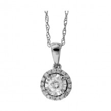 Gems One 14Kt White Gold Diamond (1/6Ctw) Pendant - PD33655-4WD