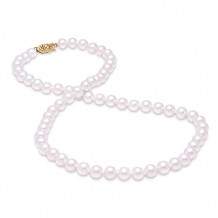 Mastaloni Ladies 14k Yellow Gold Freshwater Pearl Strand Necklace