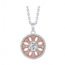 Gems One Silver Cubic Zirconia Pendant - PD10370-SSWP