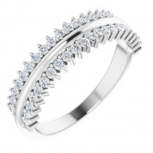 14K White 1/3 CTW Diamond Anniversary Band - 123801600P