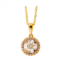 Gems One 14Kt Yellow Gold Diamond (1/3Ctw) Pendant - PD33656-4YD