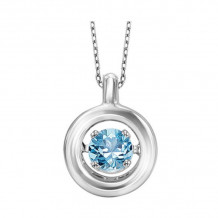 Gems One Silver (SLV 995) Diamond Rhythm Of Love Neckwear Pendant - 1/4 cts - ROL1049B