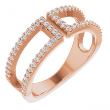 14K Rose 1/3 CTW Diamond Ring - 65215060002P