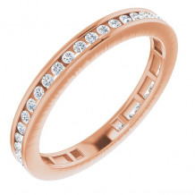 14K Rose 3/8 CTW Diamond Stackable Ring - 67402103P