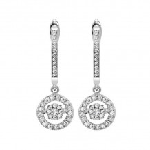 Gems One 10KT White Gold & Diamond Rhythm Of Love Fashion Earrings  - 1/2 ctw - ROL2027-1WC