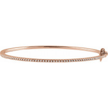 14K Rose 1/2 CTW Diamond Pavu00e9 7 Bracelet - 65160760002P