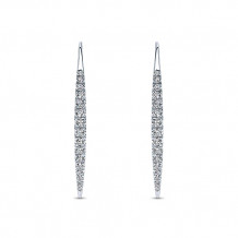 Gabriel & Co. 14k White Gold Kaslique Diamond Drop Earrings - EG12629W45JJ