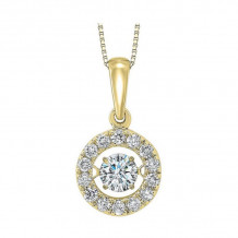 Gems One 14KT Yellow Gold & Diamond Rhythm Of Love Neckwear Pendant  - 1/2 ctw - ROL1065-4YC