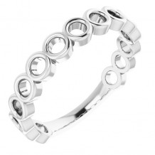 14K White Stackable Ring - 51702101P