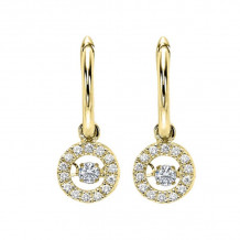 Gems One 10KT Yellow Gold & Diamond Rhythm Of Love Fashion Earrings   - 1/4 ctw - ROL1026-1YC