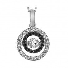 Gems One 14KT White Gold & Diamonds Stunning Neckwear Pendant - 3/8 ctw - ROL1013-4WCBK