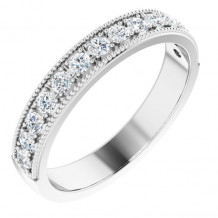 14K White 3/8 CTW Diamond Anniversary Band - 123069604P