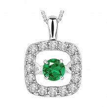 Gems One 14KT White Gold & Diamond Rhythm Of Love Neckwear Pendant   - 1/5 ctw - ROL1097-4WC