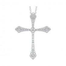 Gems One 14Kt White Gold Diamond (1/4Ctw) Pendant - PD30817-4WD