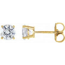 14K Yellow 1 CTW Diamond Earrings - 187470218P