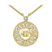 Gems One 14KT Yellow Gold & Diamonds Stunning Neckwear Pendant - 1-5/8 ctw - ROL1041IL-4YC