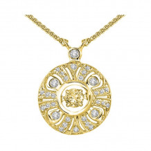 Gems One 14KT Yellow Gold & Diamonds Stunning Neckwear Pendant - 1-5/8 ctw - ROL1041IL-4YC