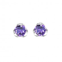 Gems One Silver Amethyst (1/2 Ctw) Earring - ER10670-SSNM