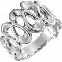 14K White Freeform Ring - 541422394P