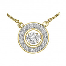 Gems One 14KT Yellow Gold & Diamond Rhythm Of Love Neckwear Pendant  - 1/4 ctw - ROL1067-4YC
