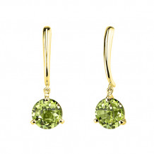 Stanton Color 14k Gold Peridot Dangle Earrings