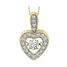 Gems One 14KT Yellow Gold & Diamond Rhythm Of Love Neckwear Pendant  - 1/3 ctw - ROL1084-4YC