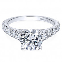 Gabriel & Co. 14k White Gold Contemporary Straight Engagement Ring - ER12299R6W44JJ