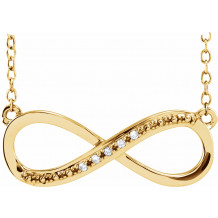 14K Yellow .025 CTW Diamond 16-18 Necklace - 65109160000P