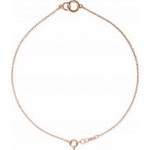 14K Rose Interlocking Circle Bracelet - BRC773103P