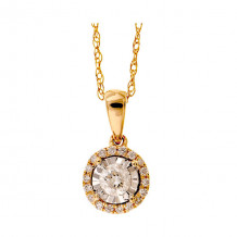 Gems One 14Kt Yellow Gold Diamond (1/6Ctw) Pendant - PD33655-4YD