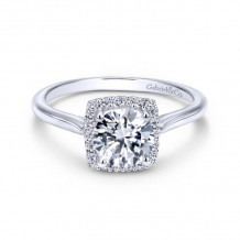 Gabriel & Co. 14k White Gold Contemporary Halo Engagement Ring - ER7818W44JJ