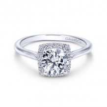 Gabriel & Co. 14k White Gold Contemporary Halo Engagement Ring - ER7818W44JJ