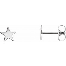 Platinum Star Earrings - 86457603P