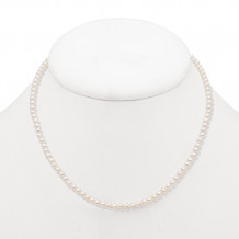 Mastaloni Ladies 14k Yellow Gold Beaded Freshwater Pearl Strand Necklace