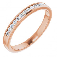 14K Rose 1/3 CTW Diamond Band - 12313360020P