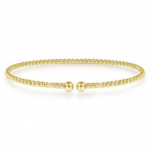 Gabriel & Co. 14k Yellow Gold Bujukan Bangle Bracelet - BG4107-65Y4JJJ